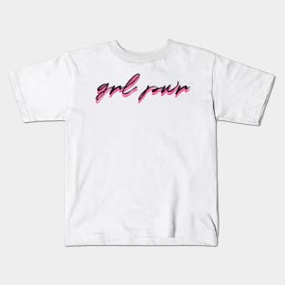 grl pwr hot pink Kids T-Shirt